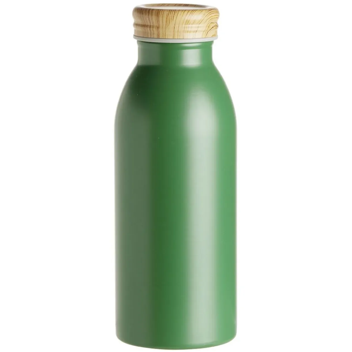 Bouteille isotherme acier avec bouchon en bois 400ml Ø6,7xH18cm < Gifi Online