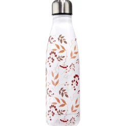 Bouteille isotherme inox motif fleur rose 500 ml < Gifi Outlet