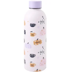 Bouteille isotherme 500ml Halloween inox Ø7xH22cm (2 modèles blanc ou noir) < Gifi Sale