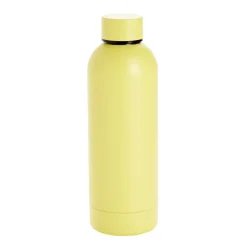 Bouteille isotherme 500ml inox couleur pastel unie (2 modèles vert ou jaune)