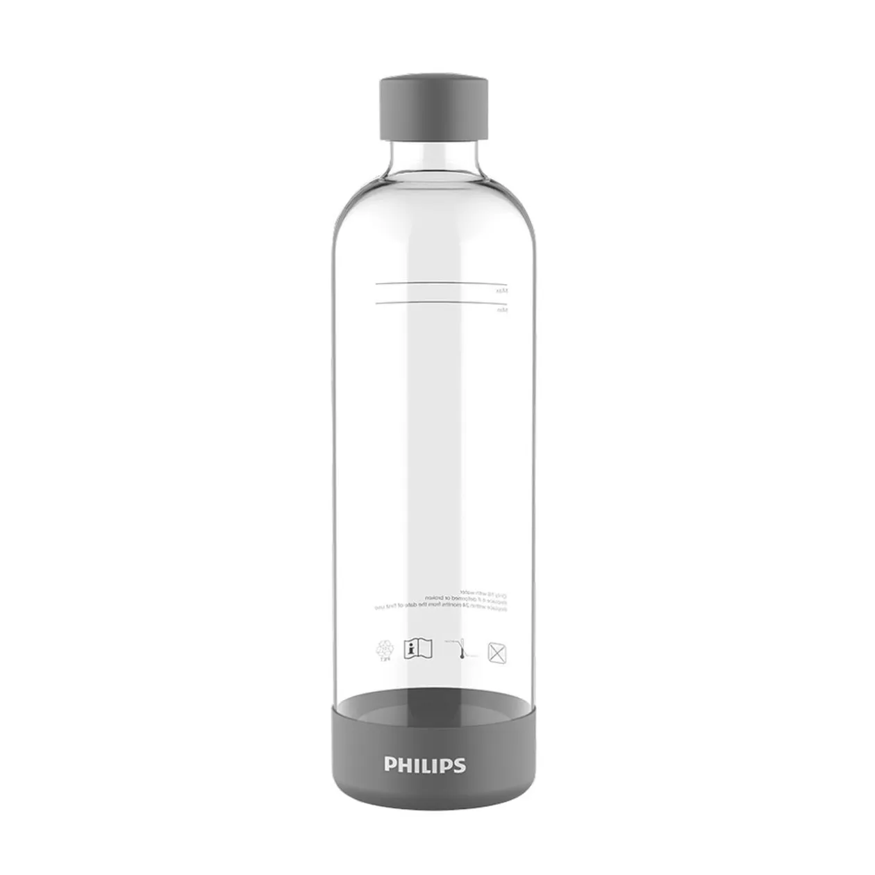 Bouteille 1L pour machine à soda Gris x2