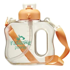 Bouteille plastique kawaii 1L avec sangle H19,5cm < Gifi Discount