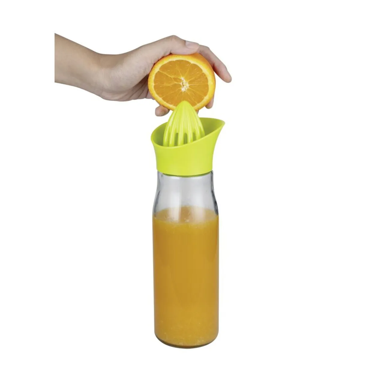 Bouteille presse-agrumes en verre et plastique 800ml Ø7,8xH28cm < Gifi Sale