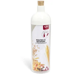 Bouteille récipient 1,2L plastique transparent < Gifi