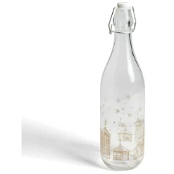 Bouteille verre officina 1L déco Noël - 2 modèles < Gifi New