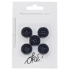 Bouton de costume x5 plastique noir Ø20mm < Gifi Discount
