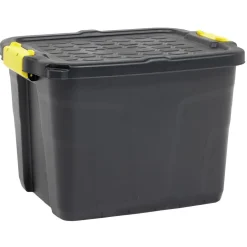 Box de rangement brico noir 42L
