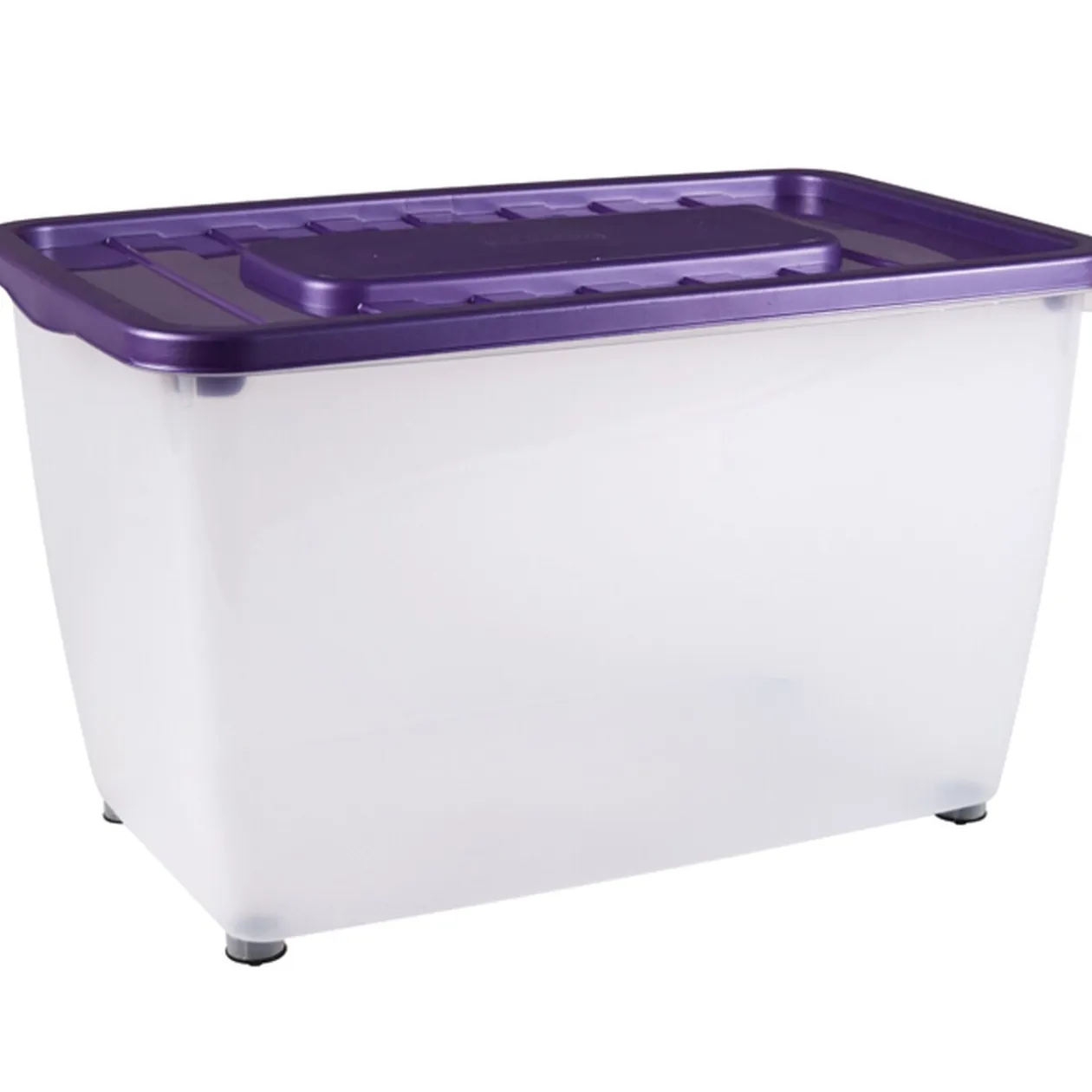 Box de rangement plastique à roulettes 46L (plusieurs modèles)