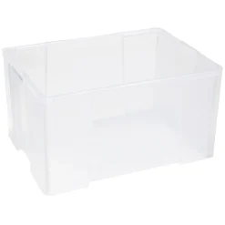 Box de rangement plastique transparent avec couvercle