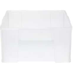 Box de rangement plastique transparent avec couvercle