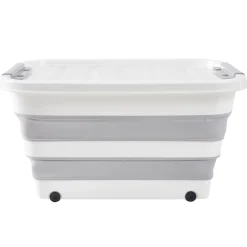 Box de rangement pliable 45L à roulettes 61x32xH43cm