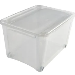 Box de rangement à roulettes transparent 140L < Gifi Hot