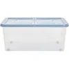 Box dessous de lit bleu 45L