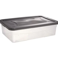 Box dessous de lit transparent et gris 30L < Gifi New