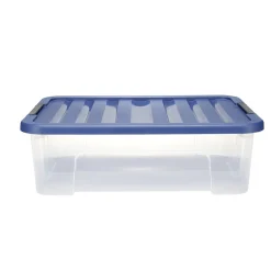 Box plastique 25L avec couvercle à clip 55x17xH39cm < Gifi Clearance