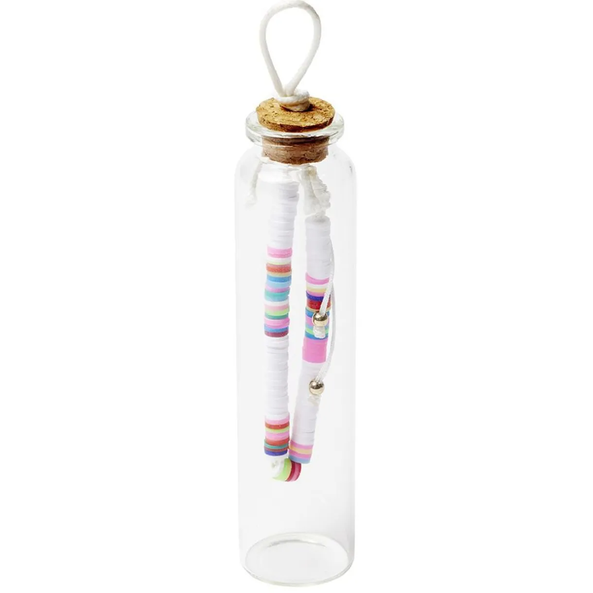 Bracelet ajustable perle plage dans fiole en verre < Gifi