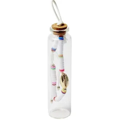 Bracelet ajustable perle plage dans fiole en verre < Gifi