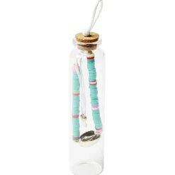 Bracelet ajustable perle plage dans fiole en verre < Gifi