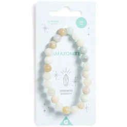 Bracelet crystal fin 24 perles amazonite vert - Sérénité < Gifi Sale
