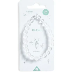Bracelet crystal large 26 perles blanc transparent - Balance