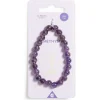 Bracelet crystal large 26 perles améthyste noir - Énergie