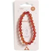 Bracelet crystal large 26 perles cornaline auburn - Vitalité
