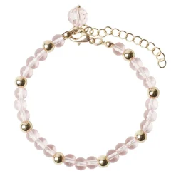 Bracelet femme perle de verre et cuivre Ø6cm