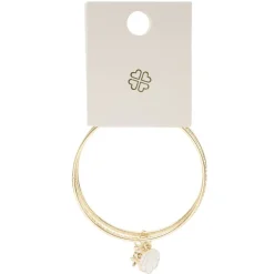 Bracelet jonc x4 avec pampilles métal doré < Gifi Hot