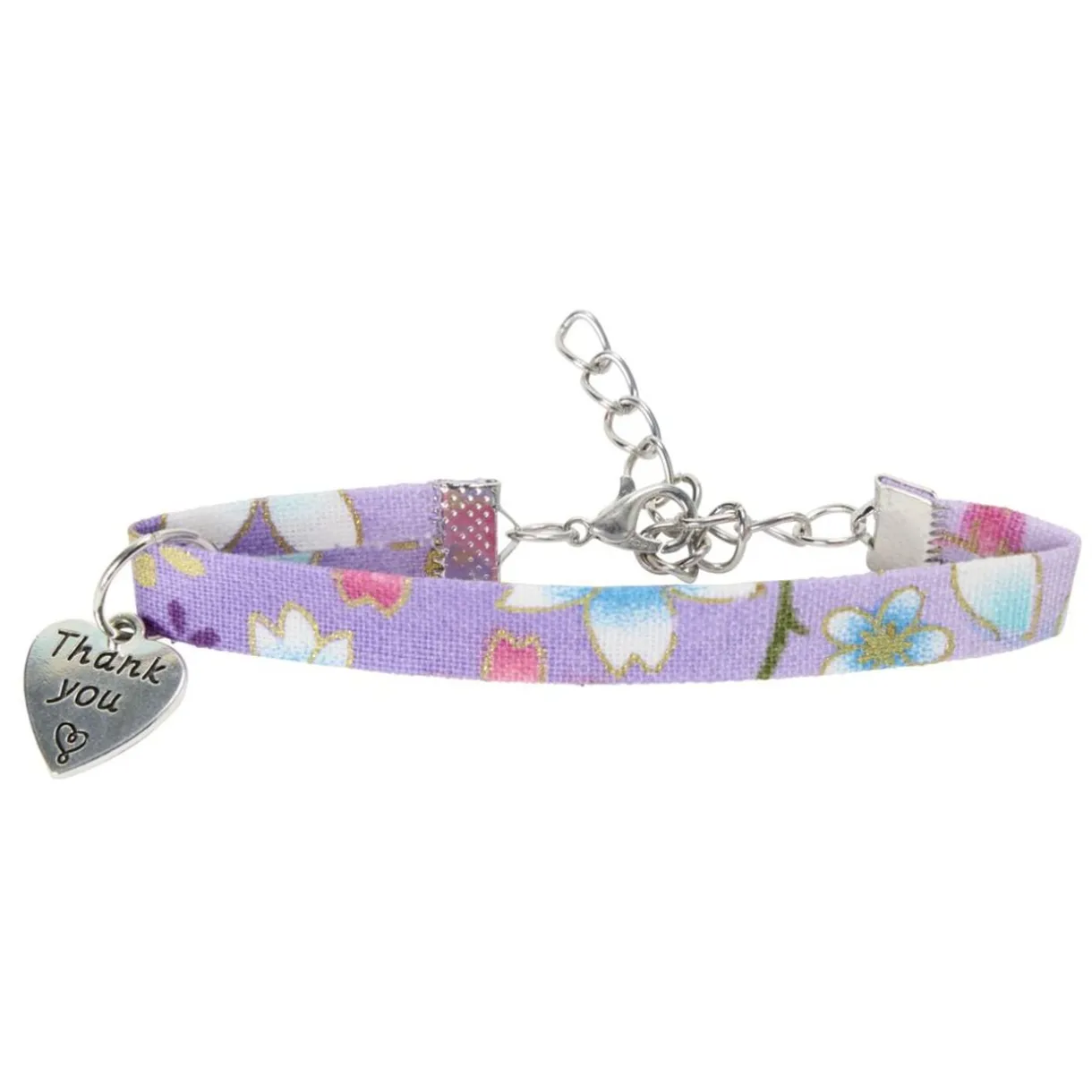 Bracelet remerciement Merci pour cette année pampille coeur L10cm (3 modèles) < Gifi Clearance