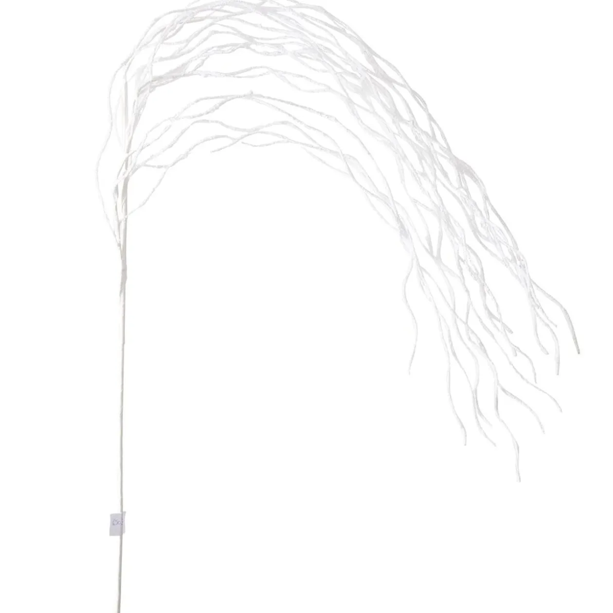 Branche décorative en mousse blanche L125cm