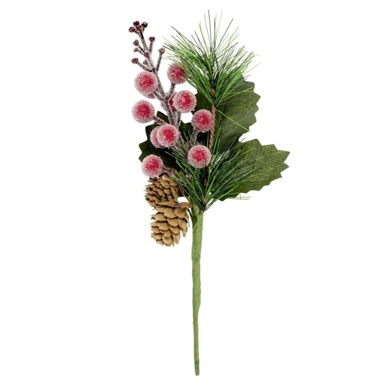 Branche de Noël décorative 21cm (6 modèles)