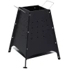 Brasero acier anti-corrosion noir < Gifi Discount
