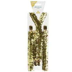 Bretelles à sequins dorées ou argentées L70x2cm - 2 modèles < Gifi Clearance