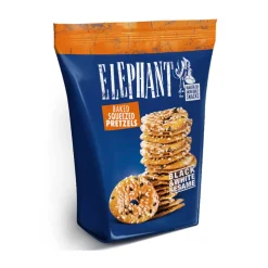 Bretzels Elephant graines de sésame noires et blanches 180gr < Gifi Discount