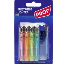 Briquet électronique jetable transparents x5 < Gifi Outlet