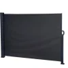 Brise-vue extensible et rétractable noir L300xH140cm