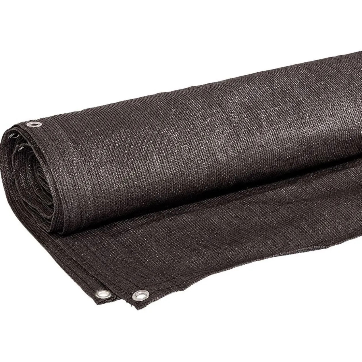 Brise vue toile gris foncé avec oeillets L.500xH.150cm