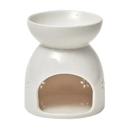 Brûle parfum céramique blanc