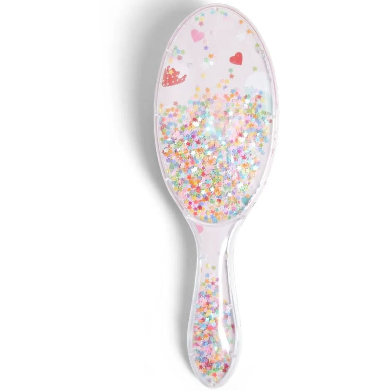 Brosse à cheveux enfant manche étoiles L21cm (2 modèles)