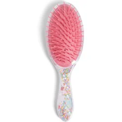 Brosse à cheveux enfant manche étoiles L21cm (2 modèles)