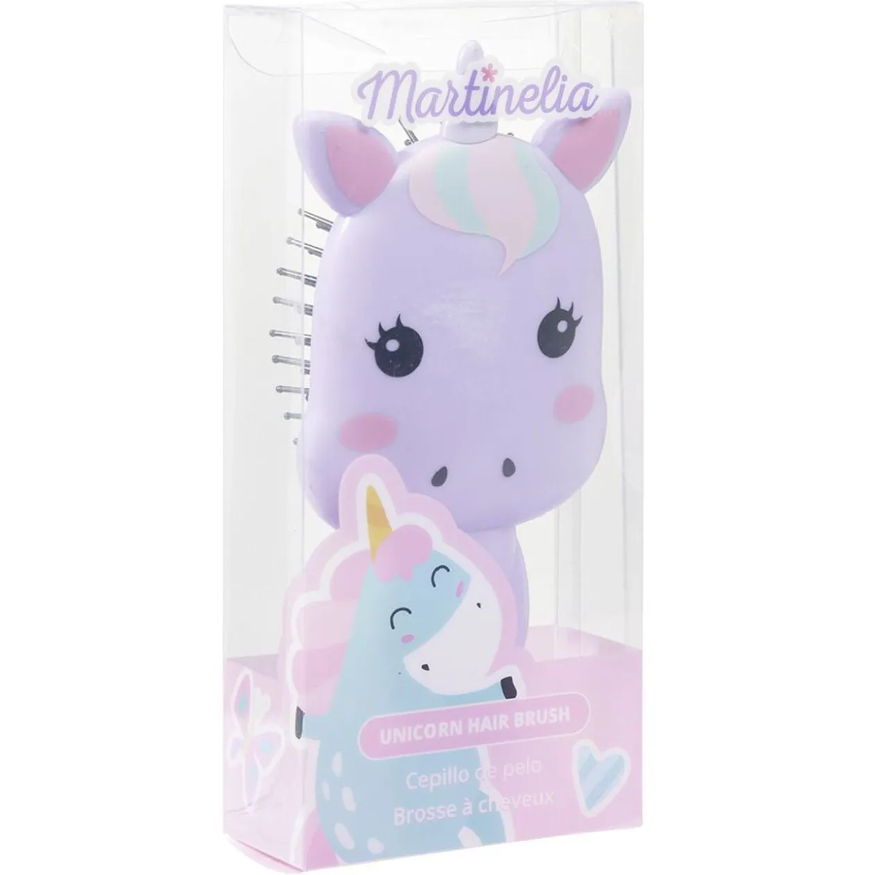 Brosse à cheveux enfant Martinelia forme licorne