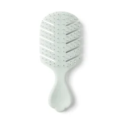 Brosse à cheveux format mini en plastique 3 coloris