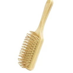 Brosse à cheveux rectangulaire en bambou 8x25cm < Gifi Online