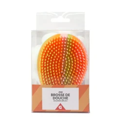 Brosse de douche multiface blanche 11x9xH6cm