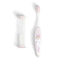 Brosse à dents enfant avec sablier 2min (2 modèles)