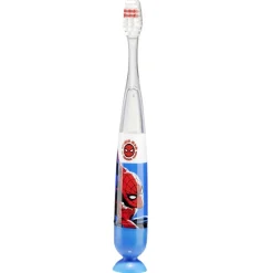Brosse à dents enfant Spiderman lumineuse Mr White à ventouse