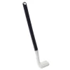 Brosse de toilette en silicone et plastique incurvée blanc et noir H39,3cm < Gifi Discount