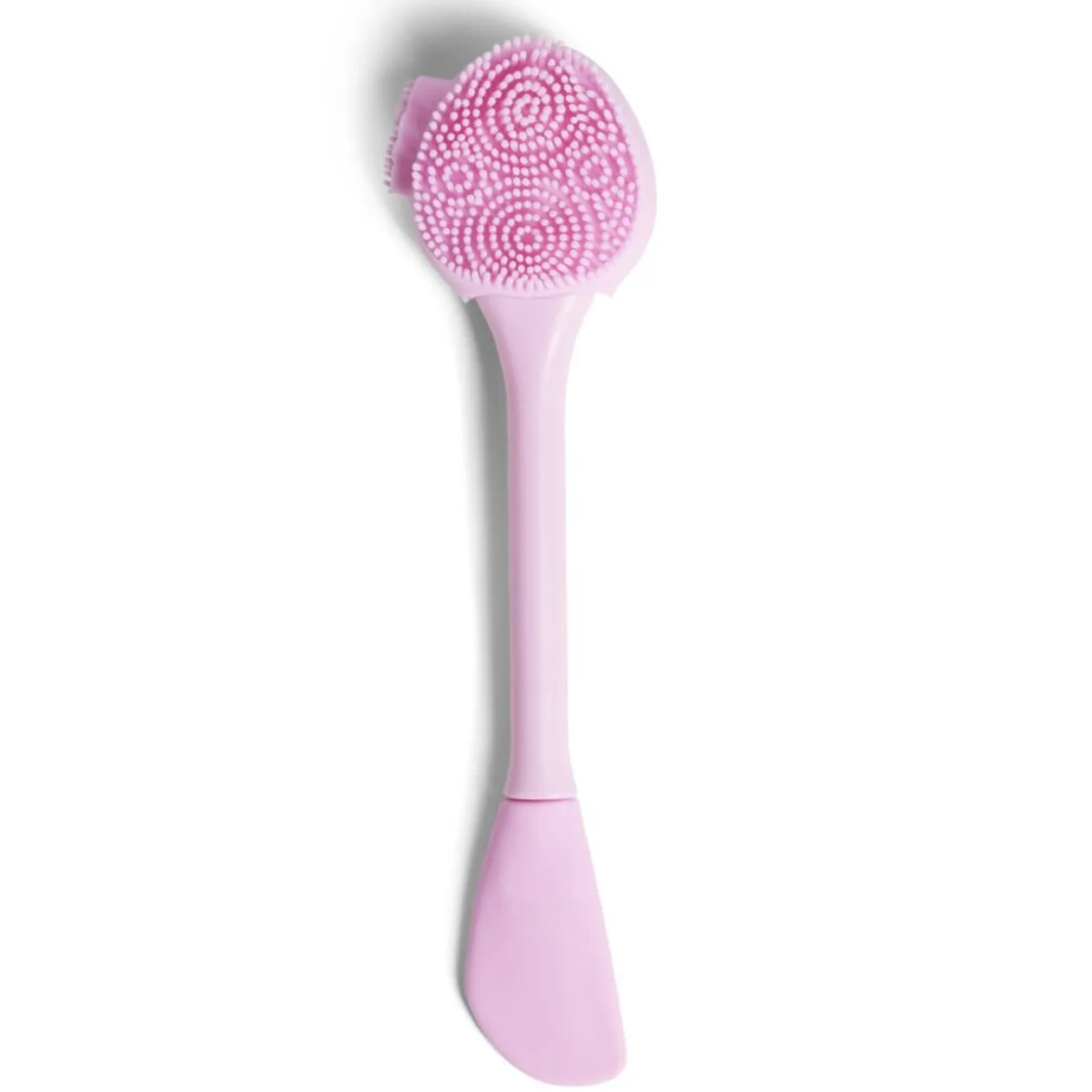 Brosse et spatule pour visage 2en1 rose