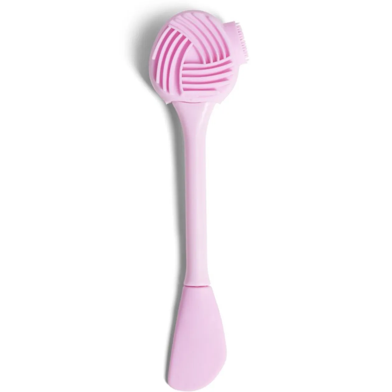 Brosse et spatule pour visage 2en1 rose
