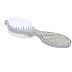 Brosse pédicure 4en1 brosse/pierre ponce/lime douche/lime métallique < Gifi Discount